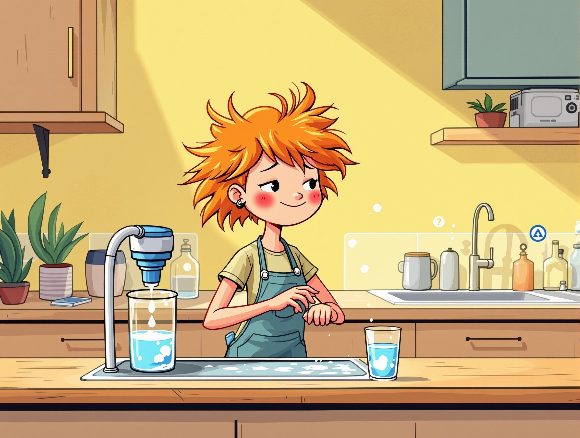 Gerti mit Wasser